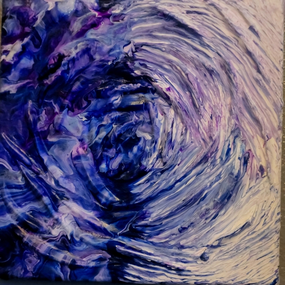 10 x 10 acrylic sculpted canvas painting